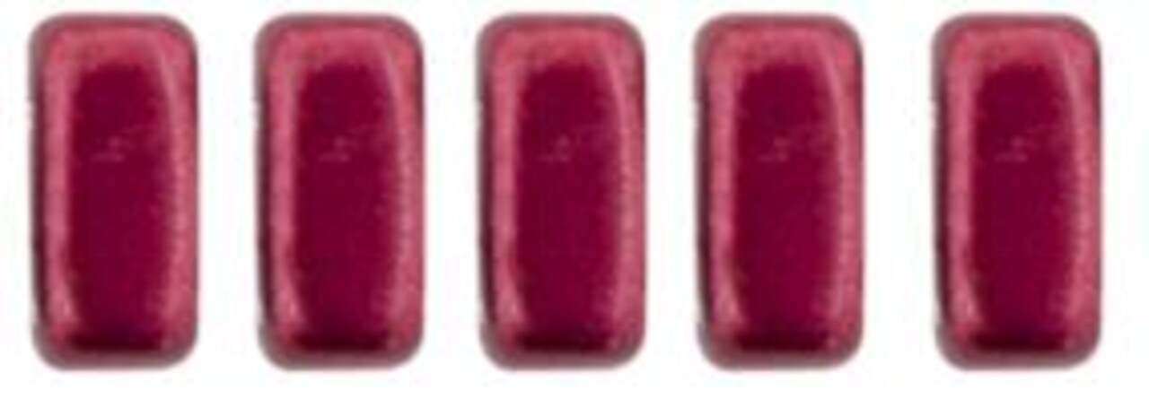 Czechmate 3mm X 6mm Brick Glass Czech Two Hole Bead, Sueded Gold Lily Pad